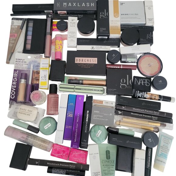 Mixed Beauty Cosmetics Lot Younique It Cosmetics Bareminerals Lancome NEW - Picture 1 of 9